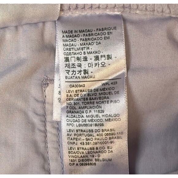 Levis Fresh Retro 70s Inspired Corduroy Baggy Dad Lilac Purple Womens Jeans 33 - Picture 11 of 14